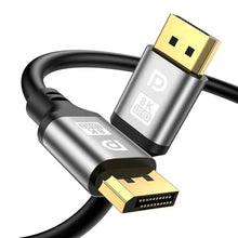 Load image into Gallery viewer, DisplayPort Cable 20FT, DP 2.1 Cable, 32.4Gbps High Speed, DP to DP Support 8K@60Hz 4K@144Hz, Gold-plated connector, DisplayPort Cord for Monitor, PC, Display Screens, Studio setups, Workstations, Silver_1
