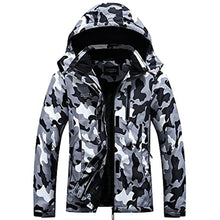 Load image into Gallery viewer, DLGJPA Women's Mountain Waterproof Ski Jacket Detachable Hood Windproof Rain Winter Warm Snow Coat, DarkBlue_1
