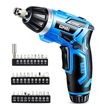 Load image into Gallery viewer, DNA MOTORING TOOLS-00236 Rechargeable 3.6V Cordless Electric Screwdriver Tool Kit with LED Worklight, Blue_1
