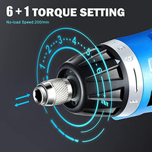 Load image into Gallery viewer, DNA MOTORING TOOLS-00236 Rechargeable 3.6V Cordless Electric Screwdriver Tool Kit with LED Worklight, Blue_928
