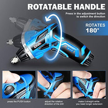 Load image into Gallery viewer, DNA MOTORING TOOLS-00236 Rechargeable 3.6V Cordless Electric Screwdriver Tool Kit with LED Worklight, Blue_929
