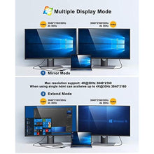 Load image into Gallery viewer, Docking Station USB C to Dual HDMI Adapter, MOKiN USB C Hub Dual HDMI Monitors for Windows,USB C Adapter with Dual HDMI,3 USB Port,PD Compatible for Dell XPS 13/15, Lenovo Yoga,etc_1525
