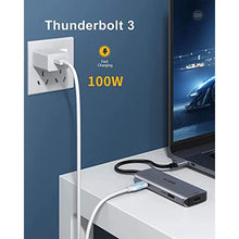 Load image into Gallery viewer, Docking Station USB C to Dual HDMI Adapter, MOKiN USB C Hub Dual HDMI Monitors for Windows,USB C Adapter with Dual HDMI,3 USB Port,PD Compatible for Dell XPS 13/15, Lenovo Yoga,etc_1527
