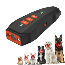 Load image into Gallery viewer, Dog Bark Deterrent Device, 3X Ultrasonic Anti Barking Device for Dogs, 50FT Range Stop Neighbor's Dog Barking, Safe &amp; Humane Rechargeable Dog Training Tool Indoor Outdoor with Flashlight (black)_1
