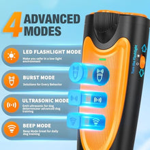 Load image into Gallery viewer, Dog Bark Deterrent Devices, 3X Ultrasonic Anti Barking Device for Dogs, 50 FT Range Stop Neighbors Dog Barks, Portable Dog Training Tool with Flashlight, Safe &amp; Humane for Indoor Outdoor Use, Orange, Blackorange_481

