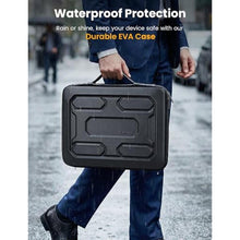 Load image into Gallery viewer, DOMISO Laptop Hard Case 15-16 inch Waterproof Shockproof Hard Shell Laptop Sleeve with Handle &amp; Storage Pocket, Compatible with MacBook, HP, Dell, Black_513
