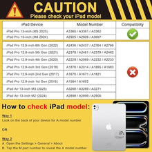 Load image into Gallery viewer, DONGKE Case for iPad Pro 13 inch (M5 2025 / M4 2024) [Built-in Pencil Holder] Ultra Slim PU Leather Trifold Stand Cover with Soft TPU Back, Auto Wake/Sleep - Daisy Flowers, DaisyFlowers_2641

