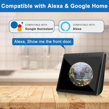 Load image into Gallery viewer, Doorbell Camera Wireless,Head-to-Toe Video - No Subscription Required,2K HD Live View,Two-Way Talk,Smart Video Doorbell with Chime,Motion Alerts,Compatible with Alexa &amp;Google(2.4G WiFi), Black_187
