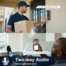 Load image into Gallery viewer, Doorbell Camera Wireless with Chime -2K HD Video AI Motion Detection, Two - Way Audio, Night Vision, Cloud Storage,Battery Powered - Compatible with Alexa, 2.4G WiFi Only, Grey_585
