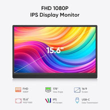 Load image into Gallery viewer, Dopesplay 15.6" Portable Monitor, FHD 1080P Laptop Screen Extender, Black_282
