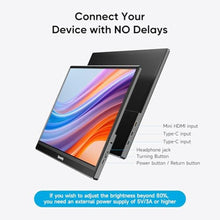 Load image into Gallery viewer, Dopesplay 15.6" Portable Monitor, FHD 1080P Laptop Screen Extender, Black_283
