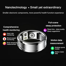 Load image into Gallery viewer, Dpofirs Smart Rings for Men &amp; Women, NFC Fitness Tracker Ring with Sleep Body Temperature Monitoring Step Counter Function, IP68 Electronic Gadgets for Video Scrolling Page Flipping (23), Gold_355
