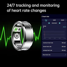 Load image into Gallery viewer, Dpofirs Smart Rings for Men &amp; Women, NFC Fitness Tracker Ring with Sleep Body Temperature Monitoring Step Counter Function, IP68 Electronic Gadgets for Video Scrolling Page Flipping (23), Gold_357
