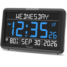 Load image into Gallery viewer, DreamSky Digital Clock with Date and Day of Week with Battery Backup_1
