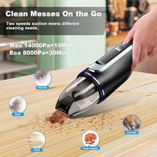 Load image into Gallery viewer, DRECELL Handheld Vacuum Cleaner, Car Vacuum with Brushless Motor &amp; 14000Pa Powerful Suction,1.2Lbs Lightweight, LED Light, Slim Mini Vacuum Cleaner for Car Home Office Pet Hair_514
