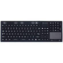 Load image into Gallery viewer, DSI LED Backlit Keyboard with Touchpad IP68 Waterproof Silicone JH-IKB110BL, Black_2917
