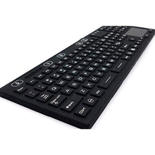 Load image into Gallery viewer, DSI LED Backlit Keyboard with Touchpad IP68 Waterproof Silicone JH-IKB110BL, Black_2230
