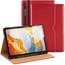 Load image into Gallery viewer, DTTO for Samsung Galaxy Tab S9 11 inch Case 2023 Release [SM-X710/X716B/X718U], Premium Leather Business Folio Stand Cover with S-Pen Holder, Auto Sleep/Wake for Galaxy Tab S9 11" Tablet, Brown, ABrown_1
