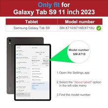 Load image into Gallery viewer, DTTO for Samsung Galaxy Tab S9 11 inch Case 2023 Release [SM-X710/X716B/X718U], Premium Leather Business Folio Stand Cover with S-Pen Holder, Auto Sleep/Wake for Galaxy Tab S9 11" Tablet, Brown, ABrown_7538
