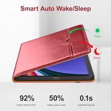 Load image into Gallery viewer, DTTO for Samsung Galaxy Tab S9 11 inch Case 2023 Release [SM-X710/X716B/X718U], Premium Leather Business Folio Stand Cover with S-Pen Holder, Auto Sleep/Wake for Galaxy Tab S9 11" Tablet, Brown, ABrown_7541
