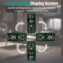 Load image into Gallery viewer, Dual Laser Measuring Tool, 656FT Rechargeable Laser Distance Meter 6 Units Ft/in/M, Laser Measurement Tool with LCD Display, Length/Area/Volume/Angle Sensor, Green_6399
