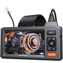 Load image into Gallery viewer, Dual-Lens Endoscope Camera with Light, DEPSTECH 1080P HD Borescope with 5" IPS Screen, 16.5FT Flexible Sewer Plumbing Snake Camera, Cool Gadgets for Men, Women, Grey_1
