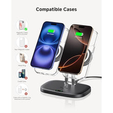Load image into Gallery viewer, Dual Wireless Charger for iPhone 17, SwanScout 706M, Black_1220
