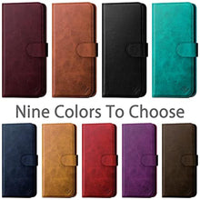 Load image into Gallery viewer, DuckSky for Samsung Galaxy S24 Ultra Genuine Leather Wallet case RFID Blocking4 Credit Card HolderReal Leather Flip Folio Book Phone case Protective Cover Women Men for S24Ultra case Wine Red, WineRed_7386
