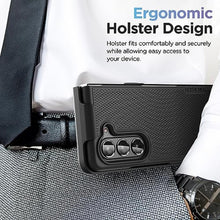 Load image into Gallery viewer, DuraClip Series Compatible with Samsung Galaxy Z Fold 5 Case with Belt Clip Holster (for Z Flold5), Black_7535
