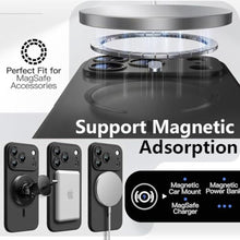 Load image into Gallery viewer, Duxsmei Magnetic for iPhone 18 Pro Max/iPhone 17 Pro Max Case Compatible with MagSafe,Lens Protector,Camera Button,Slim Shockproof Bumper Soft Silicone Metallic Luster Cover (Black)_616
