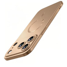 Load image into Gallery viewer, Duxsmei Magnetic for iPhone 18 Pro Max/iPhone 17 Pro Max Case Compatible with MagSafe,Lens Protector,Camera Button,Slim Shockproof Bumper Soft Silicone Metallic Luster Cover (Champagne Gold), ChampagneGold_1
