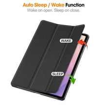 Load image into Gallery viewer, DWaybox Slim Folio Case for Samsung Galaxy Tab S11 (11-inch) 2025 SM-X730/SM-X736B Smart Cover with Auto Wake/Sleep, Adjustable Kickstand, Shockproof Lightweight Hard Shell -Black_610
