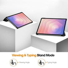 Load image into Gallery viewer, DWaybox Slim Folio Case for Samsung Galaxy Tab S11 (11-inch) 2025 SM-X730/SM-X736B Smart Cover with Auto Wake/Sleep, Adjustable Kickstand, Shockproof Lightweight Hard Shell -Black_611
