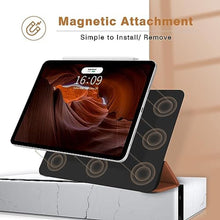Load image into Gallery viewer, Dwopar Magnetic for iPad Air 11 inch M4/M3/M2 2026/2025/2024 Case, Slim Smart Folio for Air 5th/4th Gen. 10.9 Inch 2022/2020, Trifold Stand Case for iPad Air 8/7/6, Auto Sleep/Wake(Vegan Leather), VeganLeather_7550
