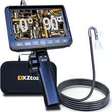 Load image into Gallery viewer, DXZtoz Dual-Lens Articulating Borescope with Light, 5-inch Engine Endoscope Inspection Camera with Articulated Snake Camera, 1080P Videoscope for Automotive Home Mechanics-5FT, Black_1
