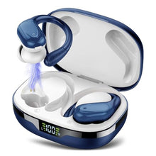 Load image into Gallery viewer, Ear buds Wireless Earbuds Bluetooth 5.3 Headphones 60hrs Playtime with Digital Display Sports Wireless Headphones with Earhook Deep Bass IPX7 Waterproof Over-Ear Earbuds for Android iOS Workout Blue_1
