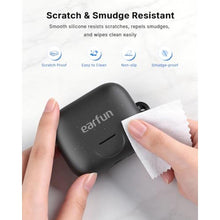 Load image into Gallery viewer, EarFun Protective Case Cover for EarFun Air Pro 4+, Soft Silicone Protective Case with Keychain, Shock-Proof, Full Protective Cover, Black_212
