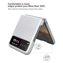 Load image into Gallery viewer, Eastcoo Slim Fit Moto Razr 2023 Case, [Hard PC Back] [Frosted Feel] [Wireless Charging Support] Lightweight Shockproof Case Cover for Motorola Razr 2023 5G, Silver_1872
