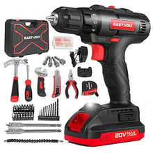 Load image into Gallery viewer, Eastvolt 20V Max Cordless Power Drill Driver Kit &amp; Home Tool Kit, Max 310in.lbs. 18+1 PoisitionTorque Drill For Metal, Wood, Plastics, 168 Pieces tool with case For General Household (EVCD168S)_1
