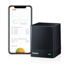Load image into Gallery viewer, Ecosense EQ100 EcoQube, Digital Radon Detector, Fast Capture of Fluctuating Levels, Short &amp; Long-Term Continuous Monitoring with Trend Charts, Remote Data Access, Only Support 2.4 GHz Networks, Black_1

