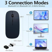 Load image into Gallery viewer, Ecoyomi Silm Bluetooth Wireless Mouse for MacBook &amp; iPad with Jiggler, Blue, DeepBlue_645
