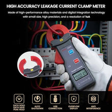 Load image into Gallery viewer, EITAI6300 Digital Leakage Low Current Clamp Meter, 1uA Resolution, 0.001mA-60A, 1.2inch/30mm, Manufacturer Direct Sales, High Precision Amp Clamp Meter, High Accuracy, RedBlack_436

