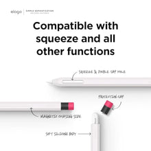 Load image into Gallery viewer, elago Compatible with Apple Pencil Pro Case &amp; Apple Pencil 2nd Generation Case, Compatible with Magnetic Charging, Double Tap, Squeeze, Haptic (Must Read Installation Instructions) [White]_330
