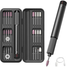 Load image into Gallery viewer, Electric Engraving Pen, USB Rechargable Engraving Pen with 24 Bits, Cordless Etching Engraving Tool, Portable DIY Rotary Engraver for Jewelry, Wood, Glass, Stone, Carving, Resin, Grey_1
