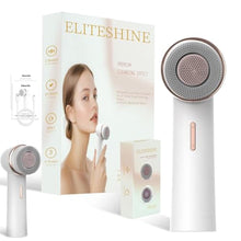 Load image into Gallery viewer, Electric Facial Cleansing Brush with Silicone and Bristle Brushheads,Gentle Electric Face Scrubber Exfoliator, Face Cleansing Brush, Face Wash Brush Machine, Rechargeable, Relief for Face Skin Issues, White_1
