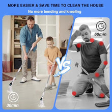 Load image into Gallery viewer, Electric Spin Scrubber, Electric Spin Cordless Tub and Tile Scrubber with Voice Broadcasting 3 Speed 9 Replaceable Clean Heads Power Spin Scrubbers, Awhite_6834
