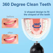 Load image into Gallery viewer, Electric Ultrasonic U-Shaped Toothbrush for Adults 360 Degree Deep Clean, Black_269
