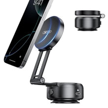 Load image into Gallery viewer, Electric Vacuum Magnetic Suction Phone Holder,Adjustable and Foldable Car Mount,Strong Magnetic Car Phone Holder for iPhone16/15/14/13/12,for Shower/Car/Mirror/Smooth Surfaces(Not Charging Phone), Black_1
