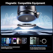 Load image into Gallery viewer, Electric Vacuum Magnetic Suction Phone Holder,Adjustable and Foldable Car Mount,Strong Magnetic Car Phone Holder for iPhone16/15/14/13/12,for Shower/Car/Mirror/Smooth Surfaces(Not Charging Phone), Black_2239
