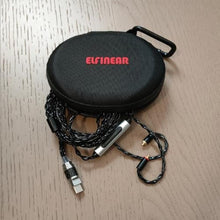 Load image into Gallery viewer, ELFINEAR USB Type-C to MMCX Headphone Cable, Built-in DAC Amp, Braided Audio Cable with Carrying Case (USB C to MMCX), Black_222
